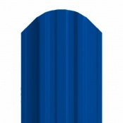 Штакетник металлический TRAPEZE, 0,4 мм, цвет RAL 5005, односторонний окрас, верх фигурный
