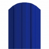 Штакетник металлический LANE, 0,4 мм, цвет RAL 5002, односторонний окрас, верх фигурный